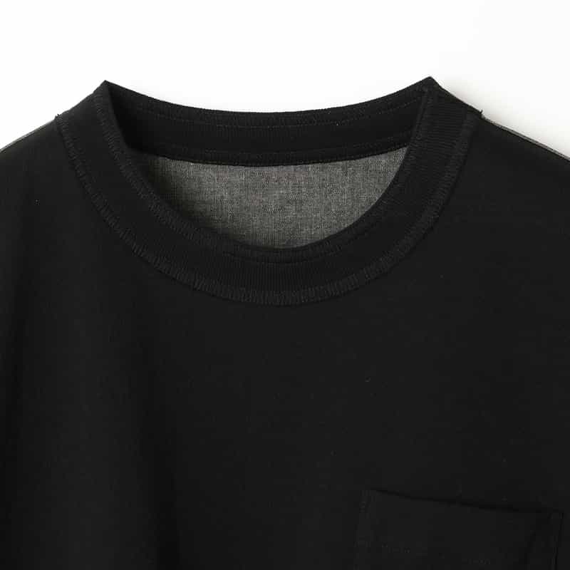 SACAI SACAI＜サカイ＞ コンビネーションカットソー BLACK