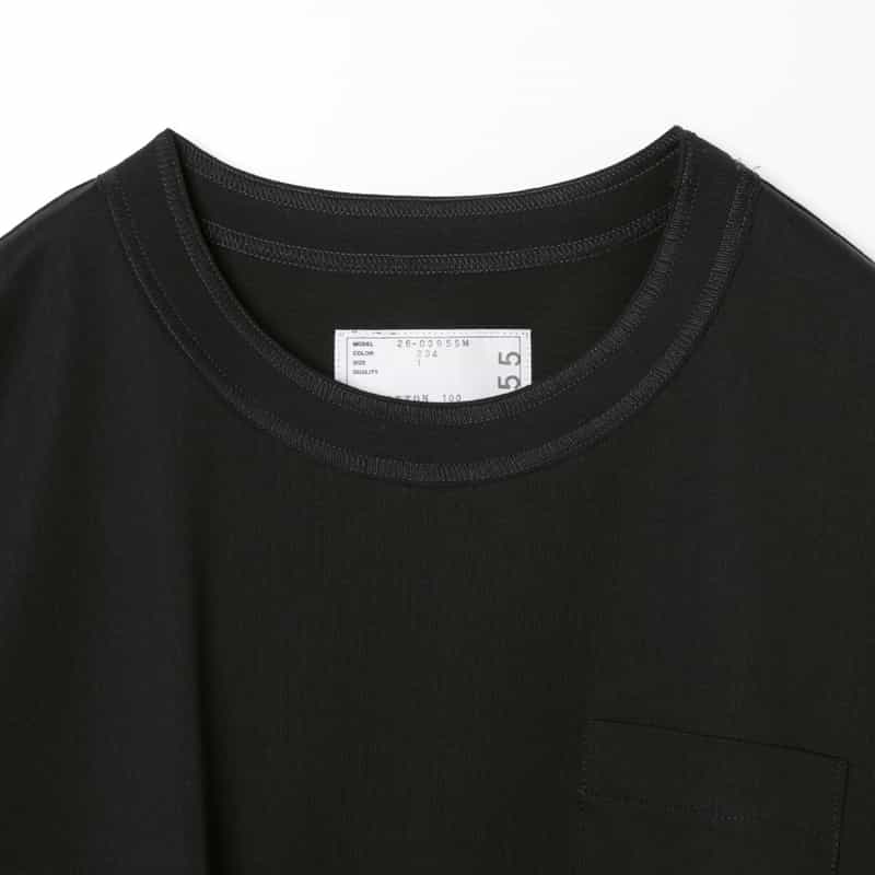 SACAI SACAI＜サカイ＞ コンビネーションTシャツ NAVY