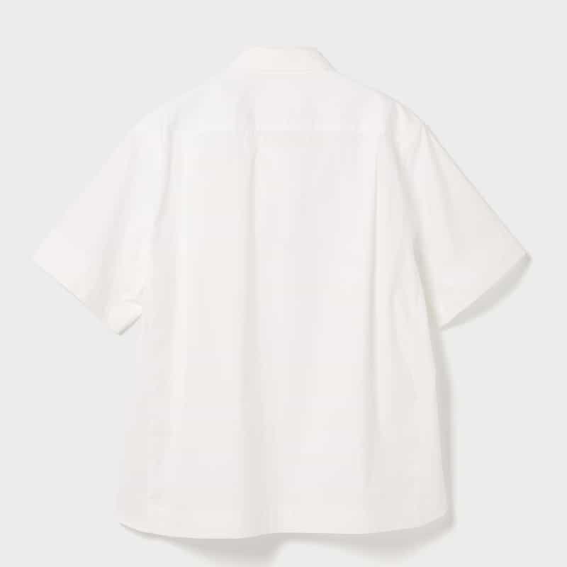 SACAI SACAI＜サカイ＞ ショートスリーブポプリンシャツ OFF WHITE