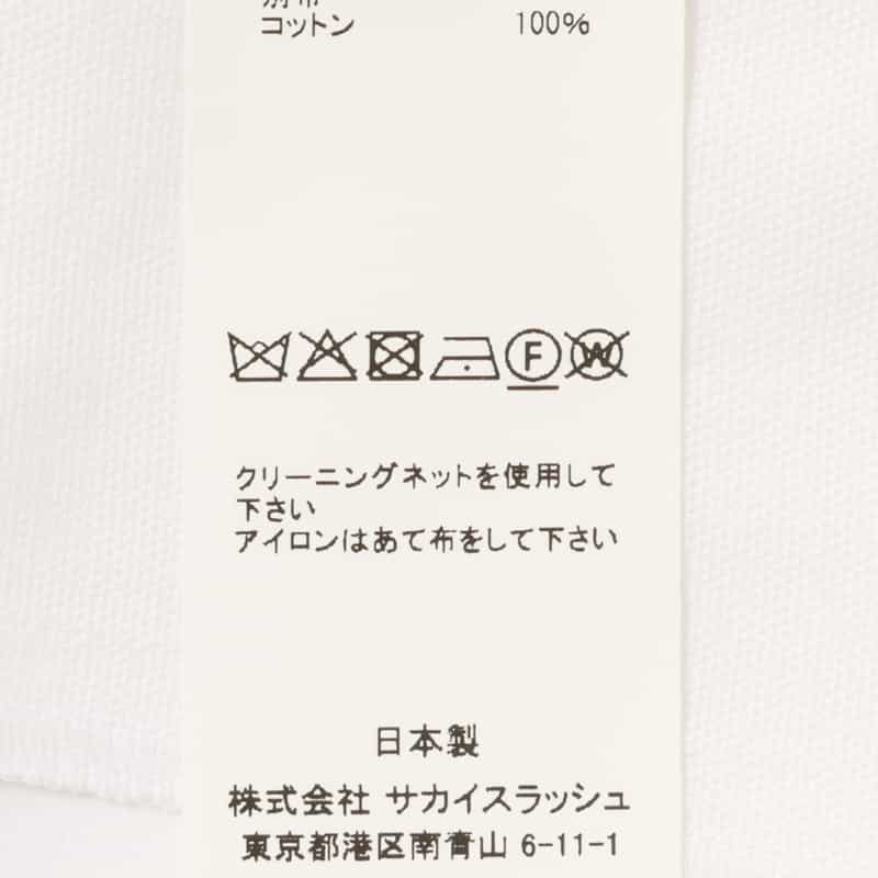 SACAI SACAI＜サカイ＞ ショートスリーブポプリンシャツ OFF WHITE