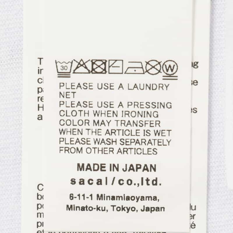 SACAI SACAI＜サカイ＞ グラフィックTシャツ（ウィメンズ） WHITE