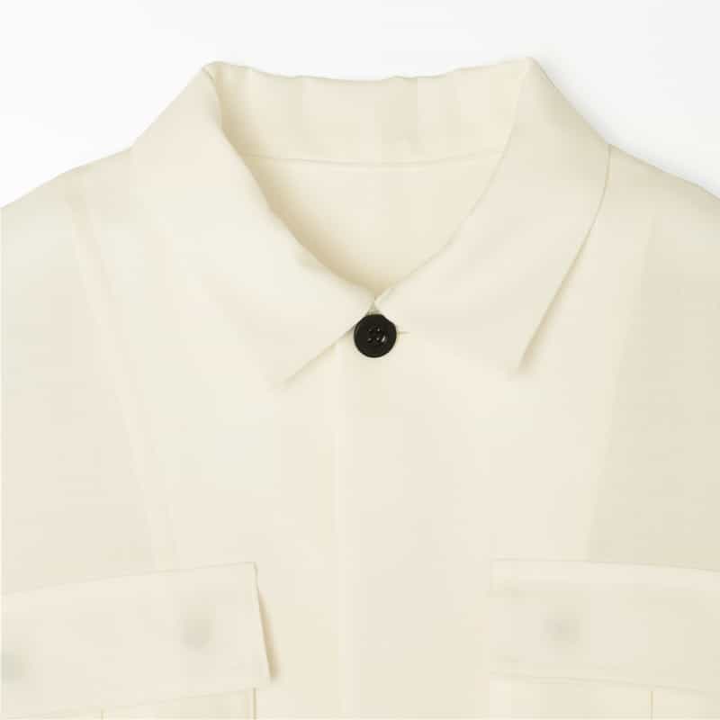 SACAI SACAI＜サカイ＞ コンビネーション カジュアルシャツ WHITE