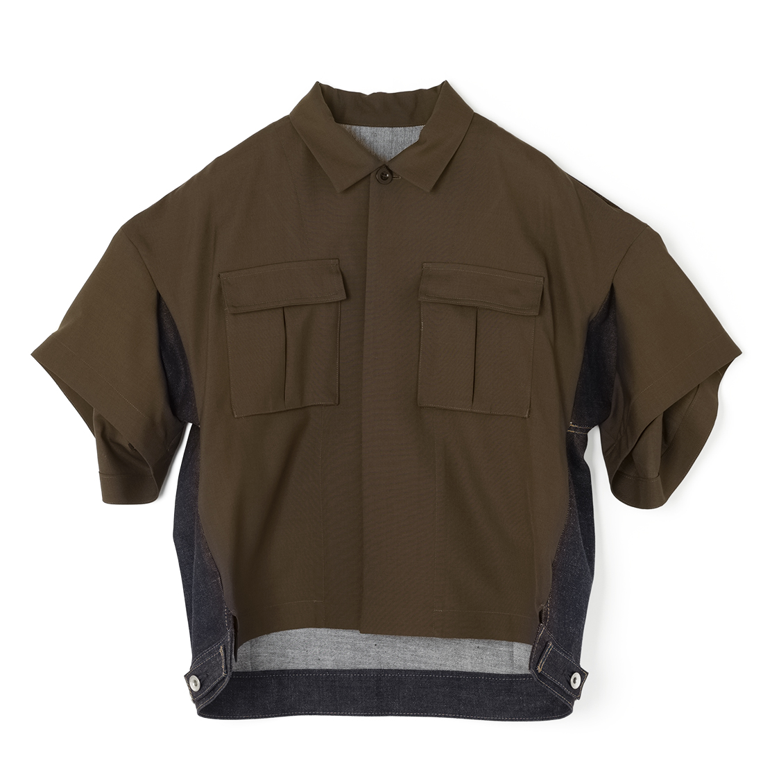 SACAI＜サカイ＞ コンビネーション カジュアルシャツ