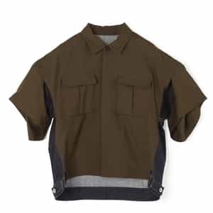 SACAI＜サカイ＞ コンビネーション カジュアルシャツ