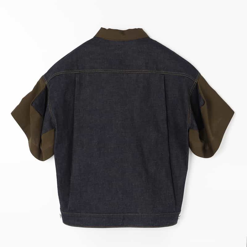 SACAI SACAI＜サカイ＞ コンビネーション カジュアルシャツ BROWN