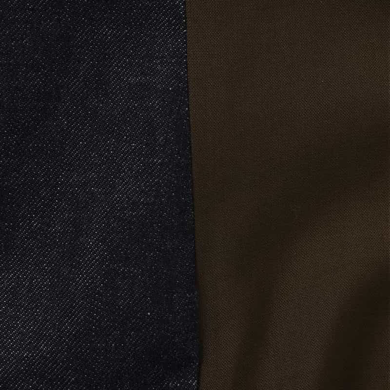 SACAI SACAI＜サカイ＞ コンビネーション カジュアルシャツ BROWN