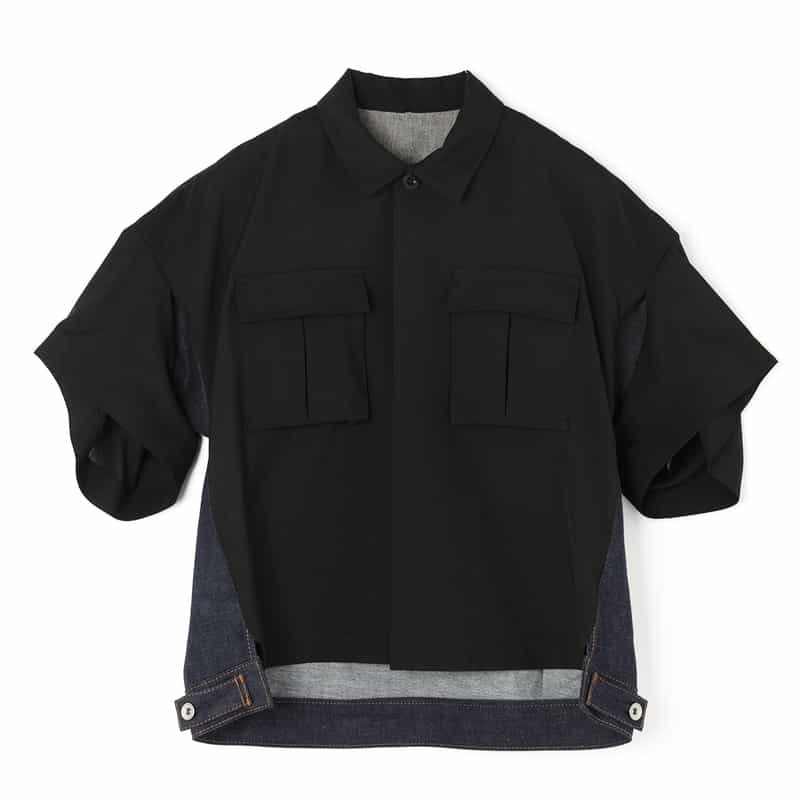 SACAI＜サカイ＞ コンビネーション カジュアルシャツ