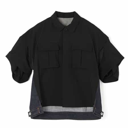 SACAI＜サカイ＞ コンビネーション カジュアルシャツ