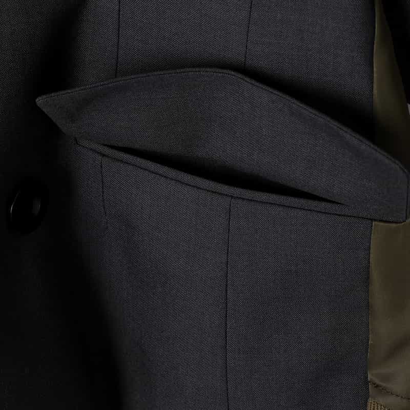 SACAI SACAI＜サカイ＞ コンビネーション ツイルジャケット GRAY