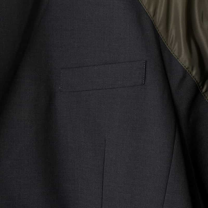 SACAI SACAI＜サカイ＞ コンビネーション ツイルジャケット GRAY