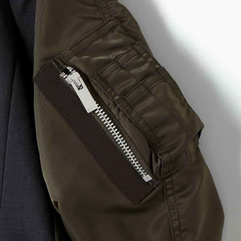 SACAI SACAI＜サカイ＞ コンビネーション ツイルジャケット GRAY