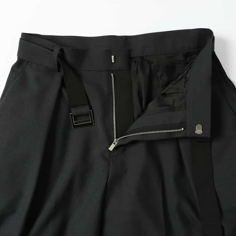 SACAI SACAI＜サカイ＞ スーチングミドル丈ワイドパンツ GRAY