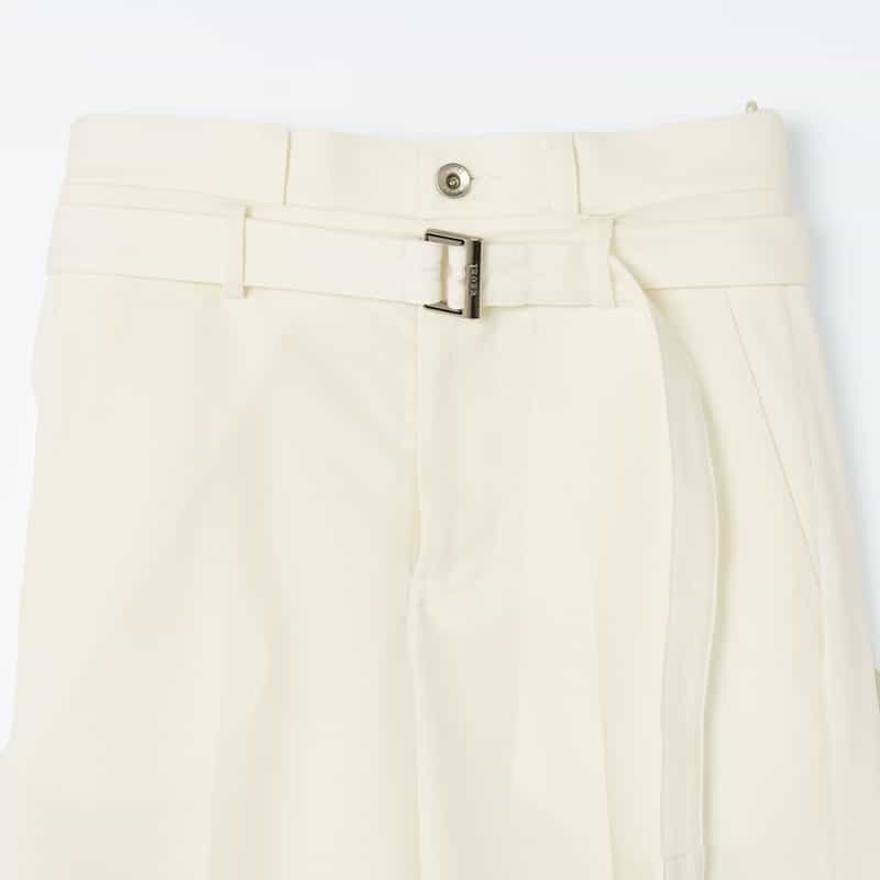 SACAI SACAI＜サカイ＞ コンビネーション ワイドパンツ WHITE