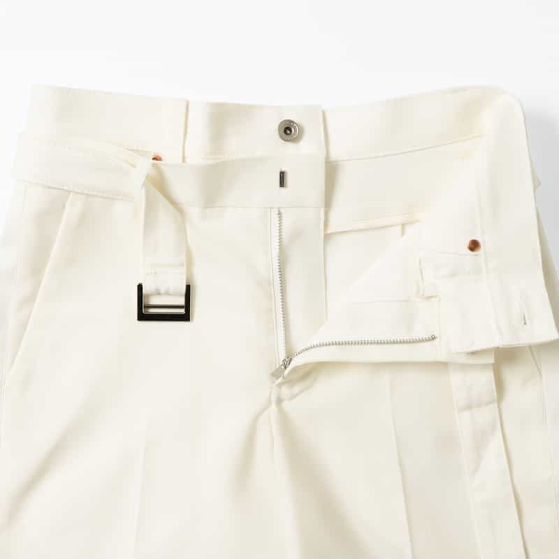 SACAI SACAI＜サカイ＞ コンビネーション ワイドパンツ WHITE