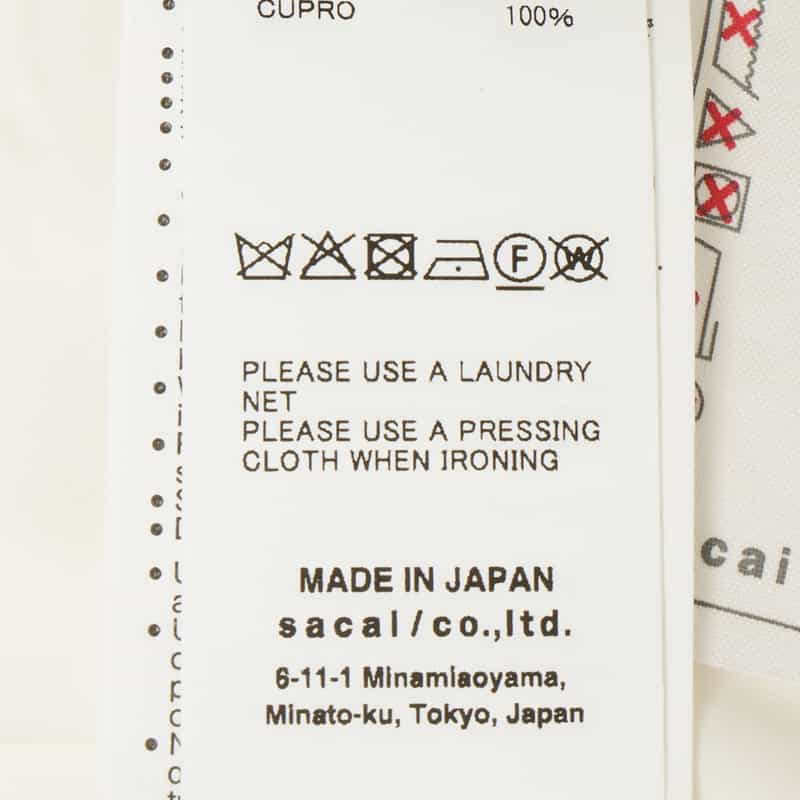 SACAI SACAI＜サカイ＞ コンビネーション ワイドパンツ WHITE