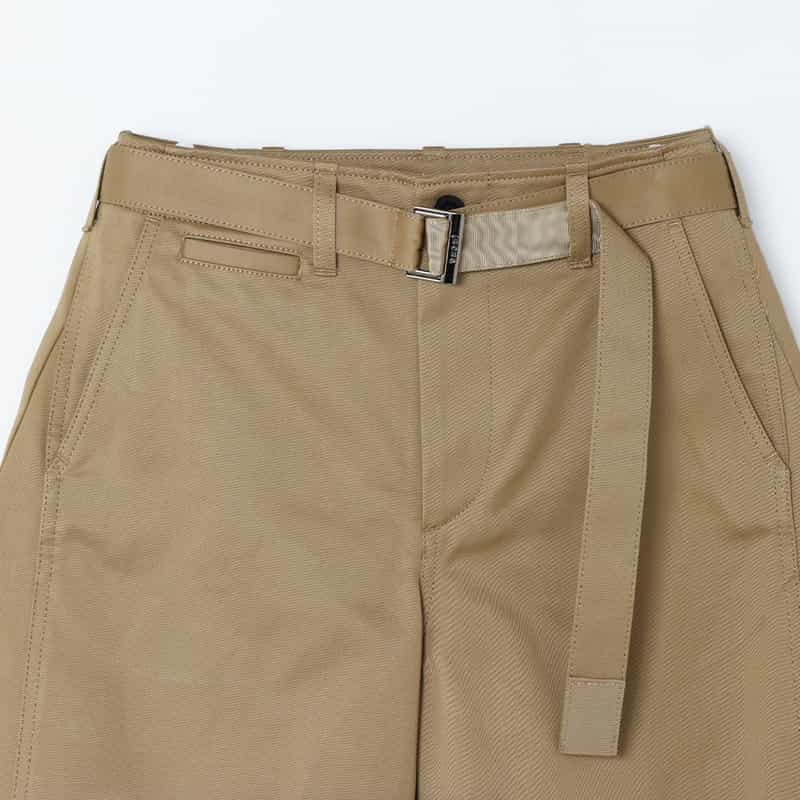 SACAI SACAI＜サカイ＞ ミドル丈チノパンツ BEIGE