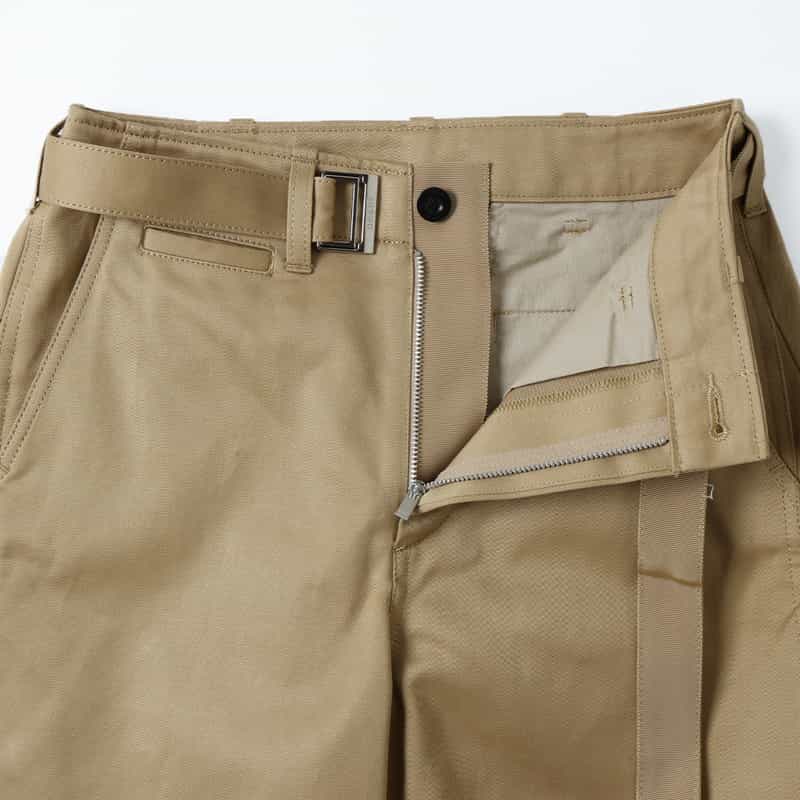 SACAI SACAI＜サカイ＞ ミドル丈チノパンツ BEIGE