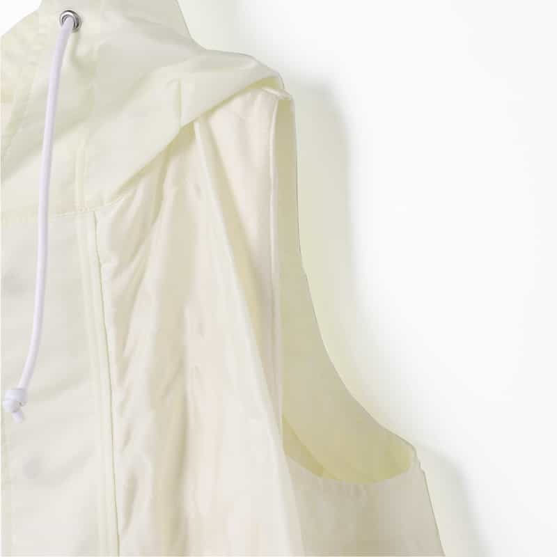 SACAI SACAI＜サカイ＞ サテン生地フーディベスト WHITE