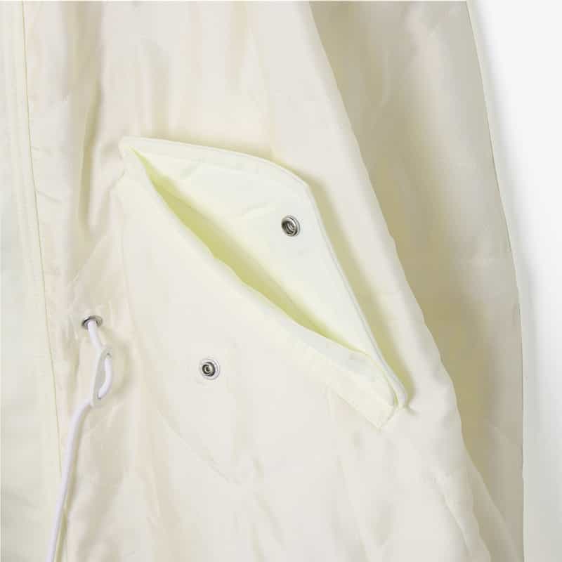 SACAI SACAI＜サカイ＞ サテン生地フーディベスト WHITE