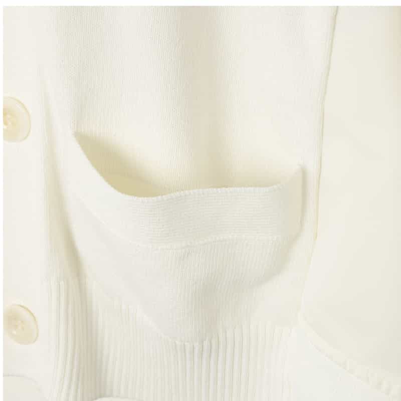 SACAI SACAI＜サカイ＞ コンビネーション ニットカーディガン WHITE