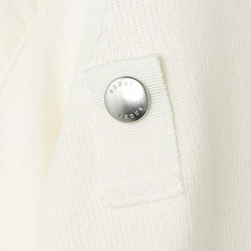 SACAI SACAI＜サカイ＞ コンビネーション ニットカーディガン WHITE