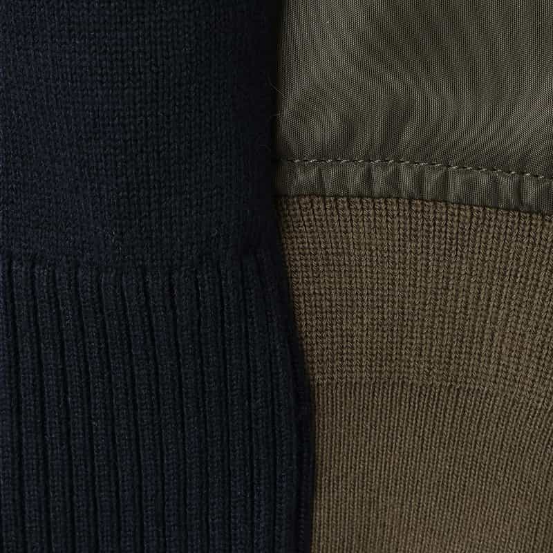 SACAI SACAI＜サカイ＞ コンビネーション ニットカーディガン NAVY