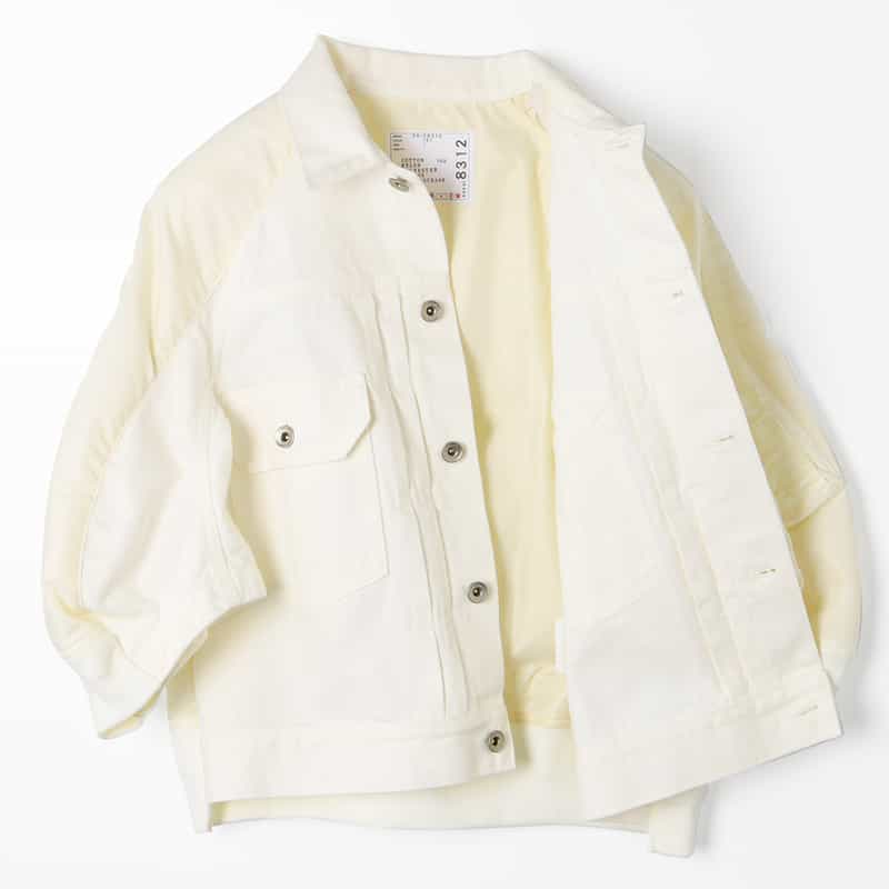 SACAI SACAI＜サカイ＞ コンビネーション ツイルジャケット WHITE