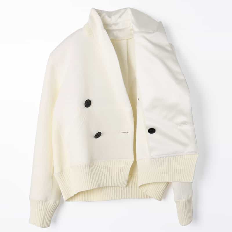 SACAI SACAI＜サカイ＞ カシミヤ混ニットジャケット WHITE