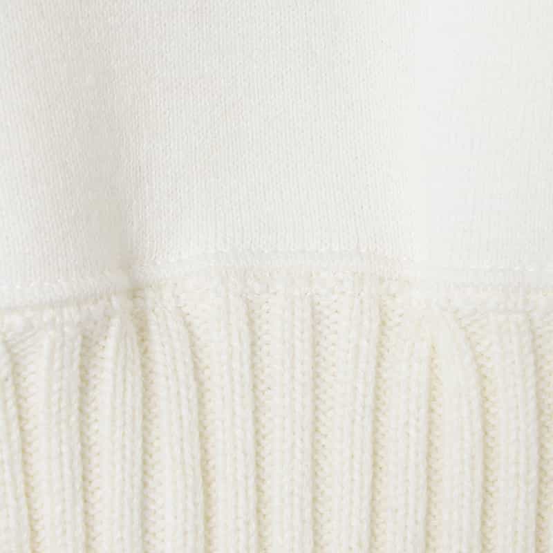 SACAI SACAI＜サカイ＞ カシミヤ混ニットプルオーバー WHITE