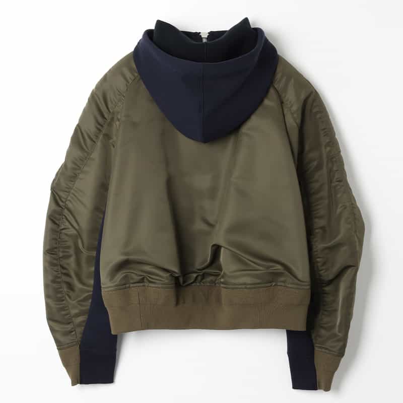 SACAI SACAI＜サカイ＞ コンビネーション スウェットパーカー NAVY