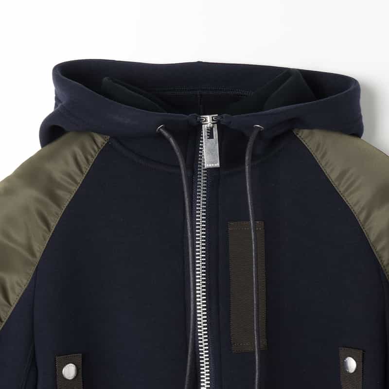 SACAI SACAI＜サカイ＞ コンビネーション スウェットパーカー NAVY