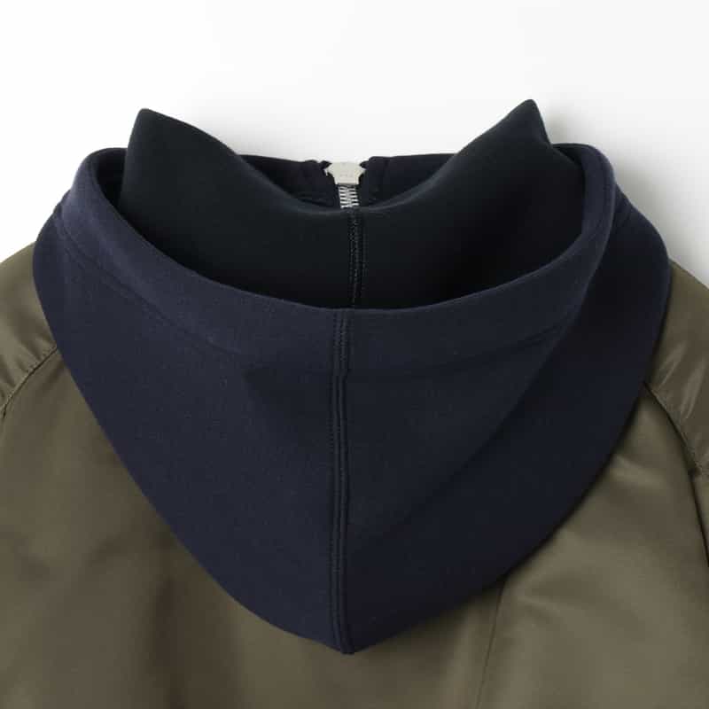 SACAI SACAI＜サカイ＞ コンビネーション スウェットパーカー NAVY
