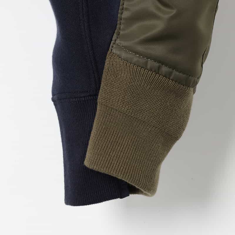 SACAI SACAI＜サカイ＞ コンビネーション スウェットパーカー NAVY