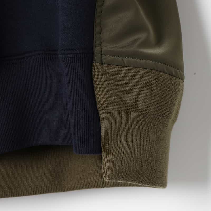 SACAI SACAI＜サカイ＞ コンビネーション スウェットパーカー NAVY