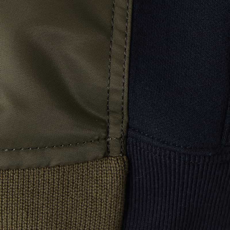 SACAI SACAI＜サカイ＞ コンビネーション スウェットパーカー NAVY