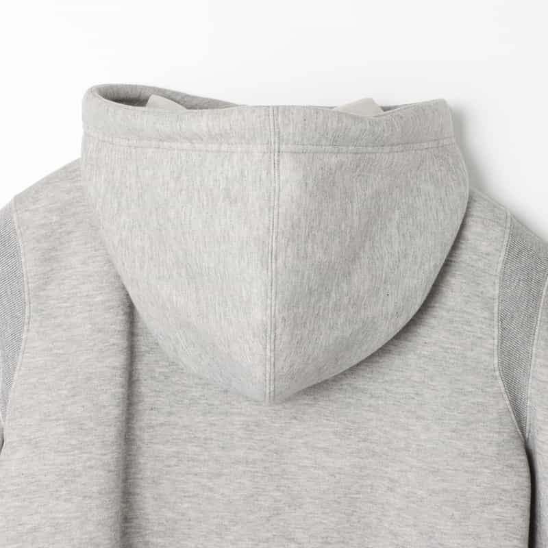 SACAI SACAI＜サカイ＞ 2WAYスウェットフーディ LIGHT GRAY