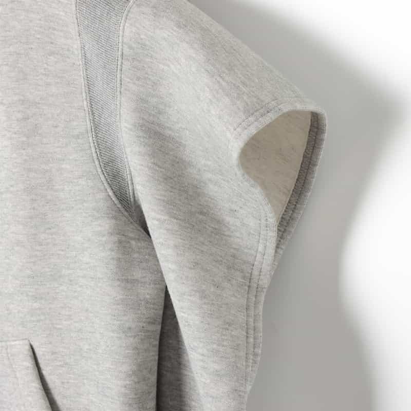 SACAI SACAI＜サカイ＞ 2WAYスウェットフーディ LIGHT GRAY
