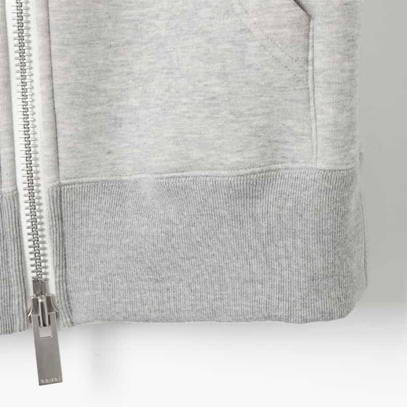 SACAI SACAI＜サカイ＞ 2WAYスウェットフーディ LIGHT GRAY