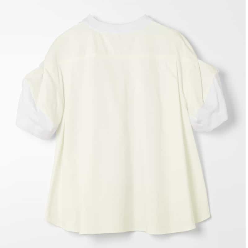 SACAI SACAI＜サカイ＞ コンビネーション スウェットプルオーバー WHITE