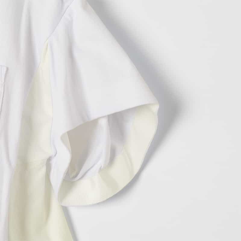 SACAI SACAI＜サカイ＞ コンビネーション スウェットプルオーバー WHITE