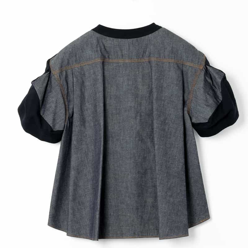 SACAI SACAI＜サカイ＞ コンビネーション スウェットプルオーバー NAVY