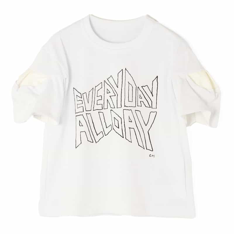 SACAI SACAI＜サカイ＞ コンビネーション グラフィックTシャツ WHITE