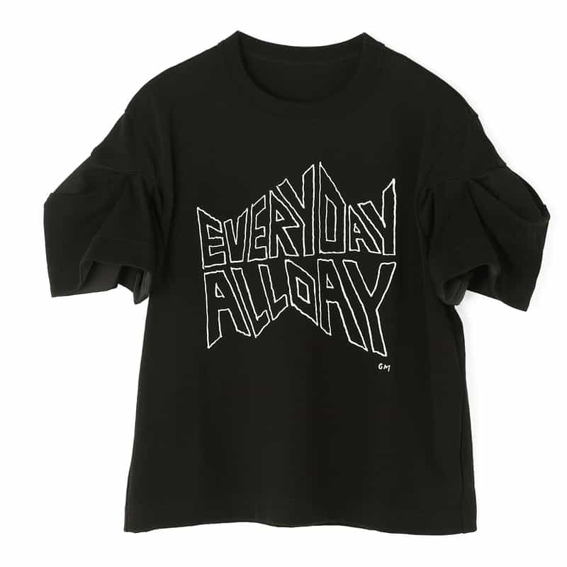 SACAI SACAI＜サカイ＞ コンビネーション グラフィックTシャツ BLACK