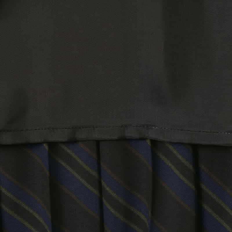 SACAI SACAI＜サカイ＞ ストライプ柄プリーツスカート BLACK