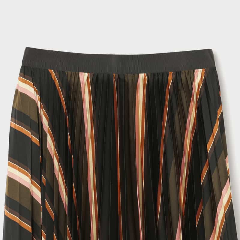 SACAI SACAI＜サカイ＞ ストライプ柄プリーツスカート MULTI COLOR