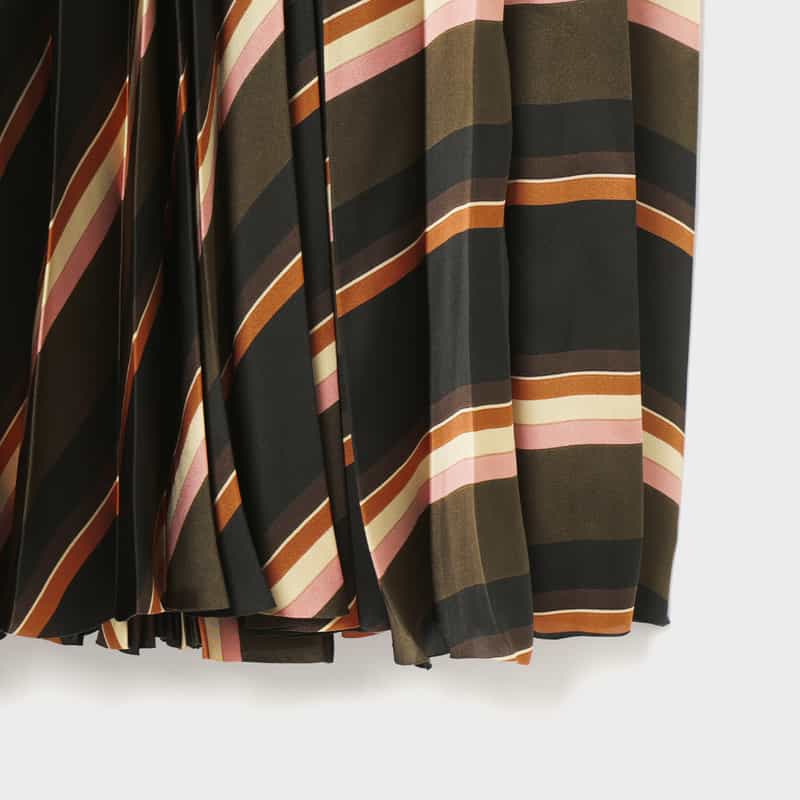 SACAI SACAI＜サカイ＞ ストライプ柄プリーツスカート MULTI COLOR