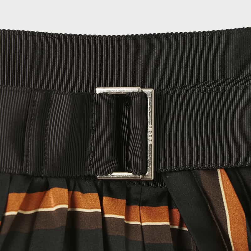 SACAI SACAI＜サカイ＞ ストライプ柄プリーツスカート MULTI COLOR