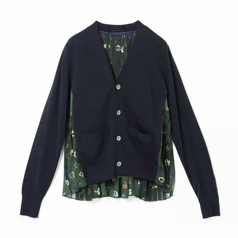 SACAI＜サカイ＞ フローラル柄ニットカーディガン