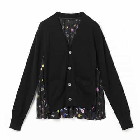 SACAI＜サカイ＞ フローラル柄ニットカーディガン
