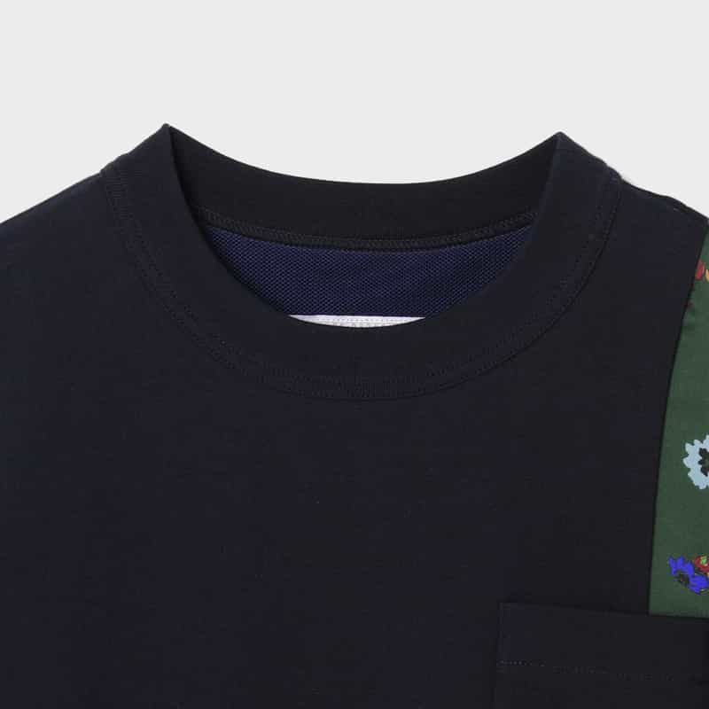 SACAI SACAI＜サカイ＞ フローラル柄プリントTシャツ NAVY
